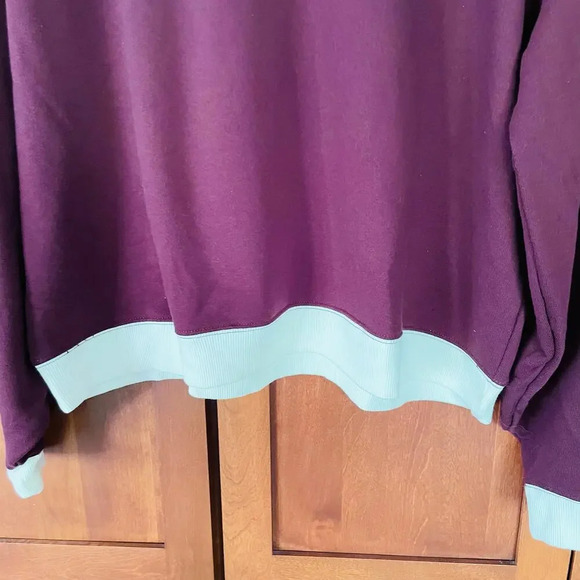 Free People We the Free Sweatshirt Classic Crew Colorblock Size Small NEW - Picture 5 of 10